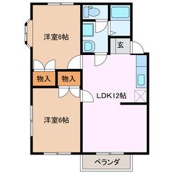 阿漕駅 徒歩23分 2階の物件間取画像